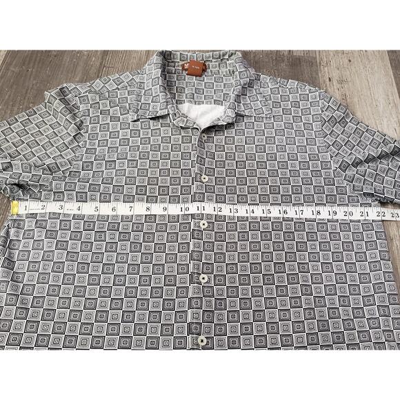 Michael Kors Abstract Art Design Long Sleeve Button Down Collared Dress Shirt - Picture 7 of 8